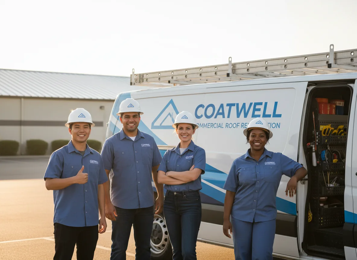 Commercial roof coating company in Brookston, TX